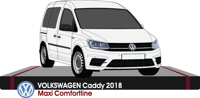 Volkswagen Caddy 2018 to 2020 -- Maxi Comfortline