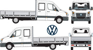 Volkswagen Crafter 2007 to 2012 -- Double Cab Chassis